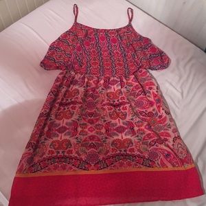 Floral Print sleeveless junior's dress