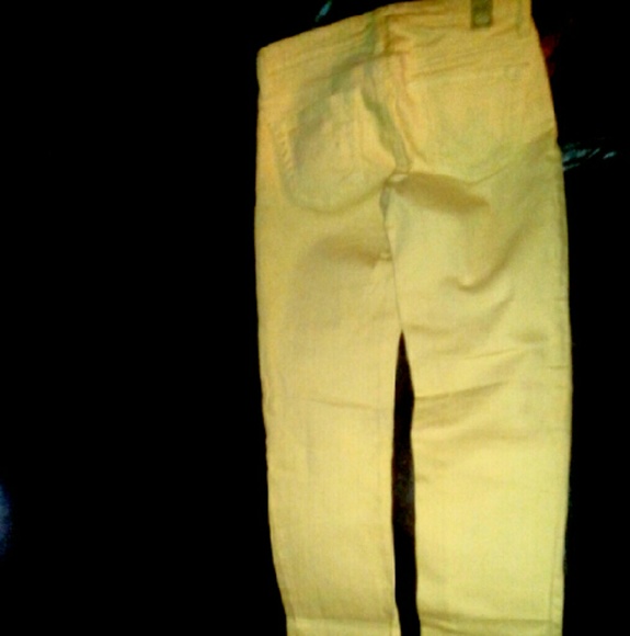 New AG Adriano Goldschmeid  stilt skinny jeans yellow. Vintage Y2K jeans - Picture 4 of 4