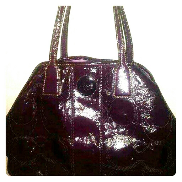 Authentic Coach plum color