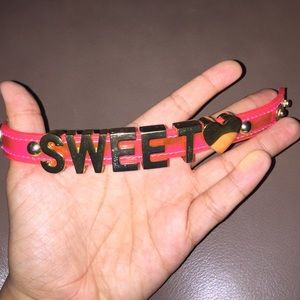 Pink and gold "Sweet" bracelet