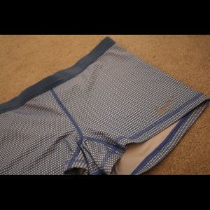Blue patterned Nike spandex
