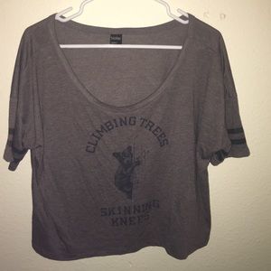 💥Graphic tee crop top💥