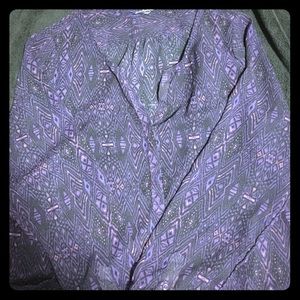 Like new American eagle peasant top Aztec print xl