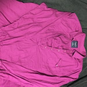 EUC American eagle pull over blouse magenta sz xl