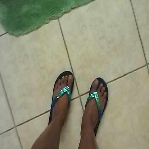 Blue flip flops - Picture 2 of 2