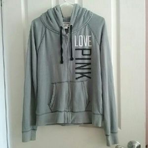 VS Pink Hoodie (gray)