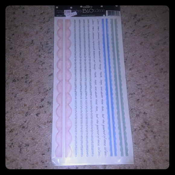 Me & My Big Ideas Wedding Border Stickers