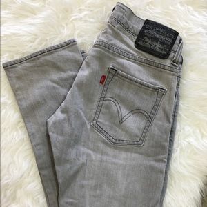 Men's Levi 511 light gray skinny jean size 29x30