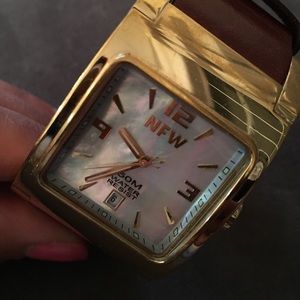 NFW Ladies Stainless Steel Gold Tone Watch