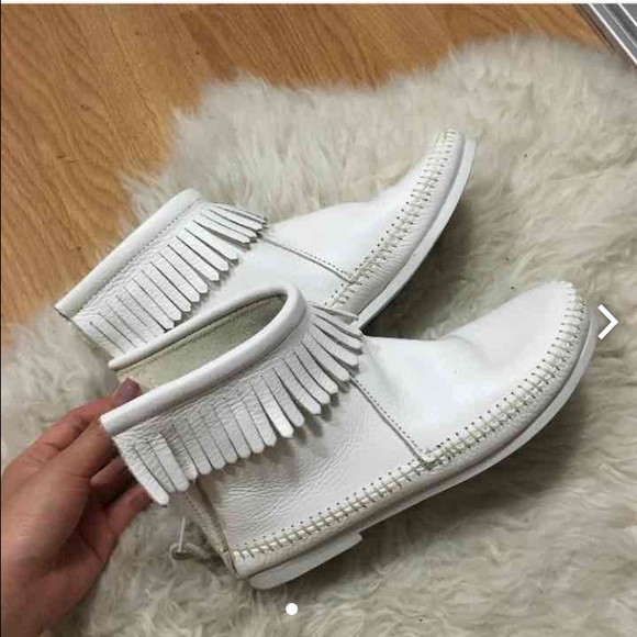 White moccasins