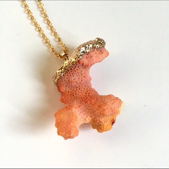 Handmade Coral Pendant Necklace - Picture 2 of 4
