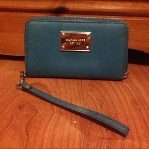 Michael Kors zip wallet or phone wristlet