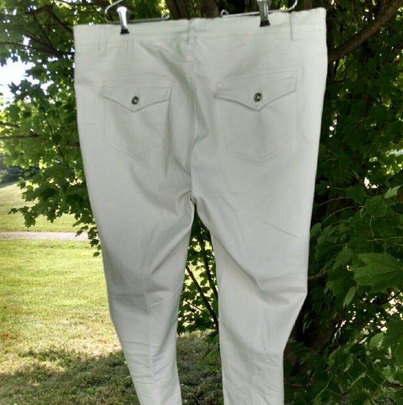1826 Jeans White Stretch Twill Skinny Pants - Picture 4 of 4