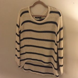 RDI Blue & Off-white Stripe Sweater