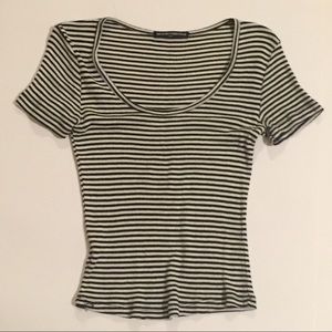 Brandy Melville Striped crop top