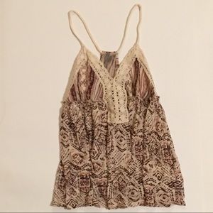 NWOT Urban flowy boho tank