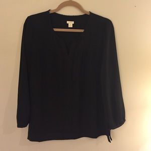 J.Crew Basic Black Blouse