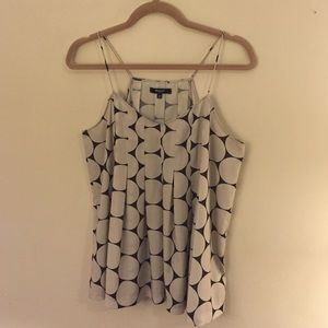 Madewell Black & Grey Pattern Tank