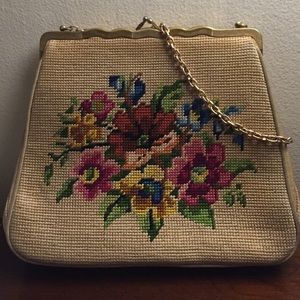 Vintage needlepoint purse