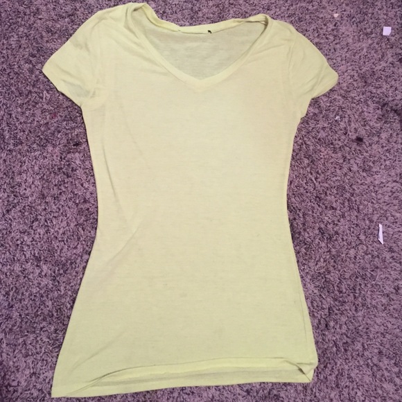 Neon green v neck