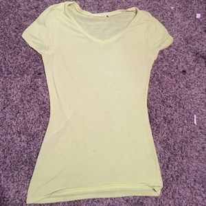 Neon green v neck