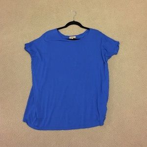 Piko short sleeve top. Royal blue