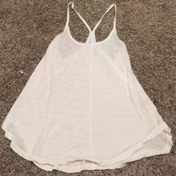 White vs work out tank