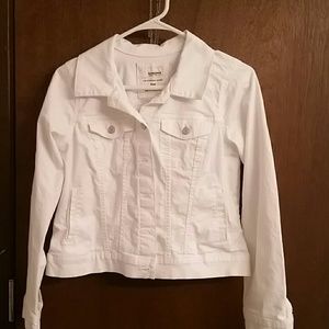 White half Jean jacket