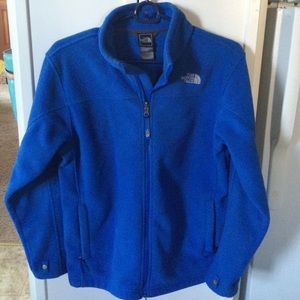 Blue north face zip up!