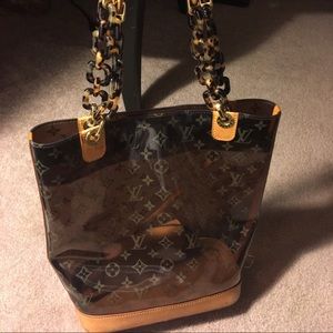 Large Louis Vuitton tote with coin purse