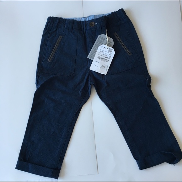 Zara Kids Blue Pants Size 18-24 Months - Picture 1 of 4