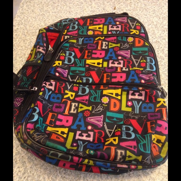 Large Vera Bradley nylon backpack