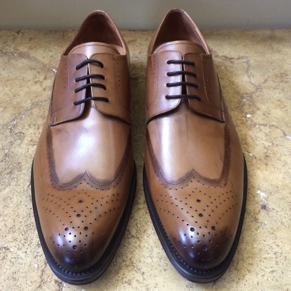 Mezlan Men\'s Tan Leather Oxfords