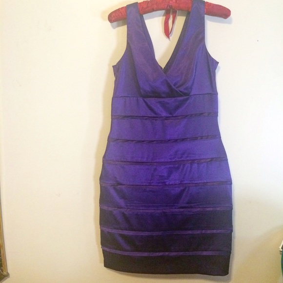 Purple cocktail dress