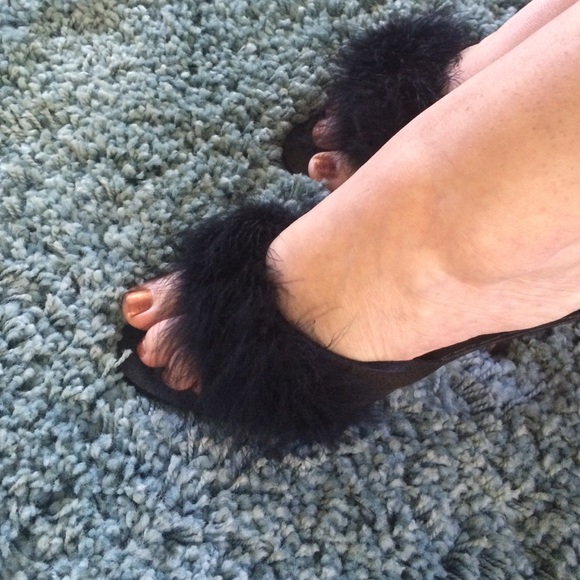Black Frederick's of Hollywood "Slippers"