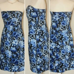 AGB Blue Floral Dress Size 8