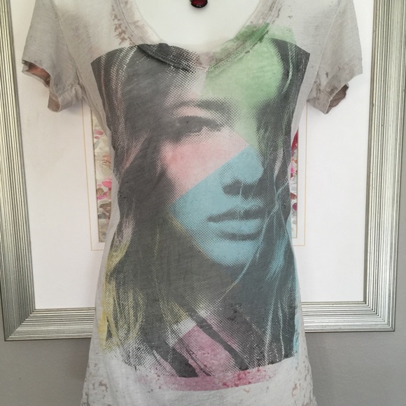 Vintage Graphic T-shirt woman's face