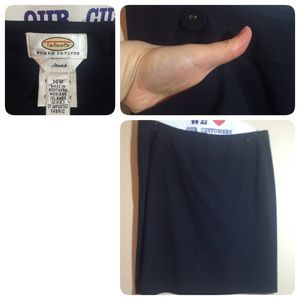 Talbots Navy Skirt