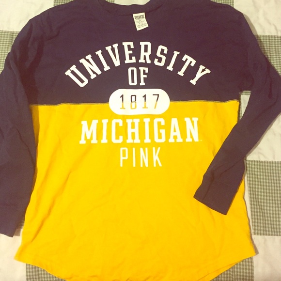 PINK University of Michigan Long Sleeve