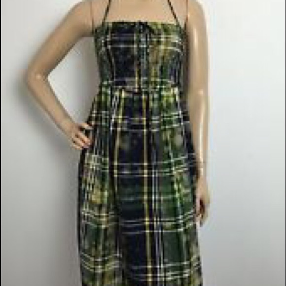 ✨LUCKY BRAND -- Plaid Halter Dress✨