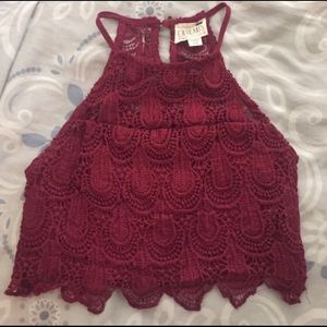 Lace crop top