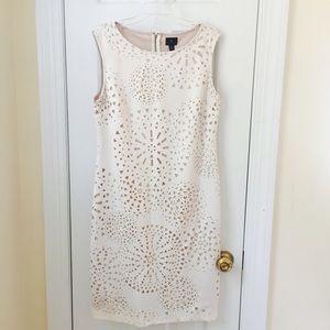 Sleeveless Laser-cut sheath dress by Worthington