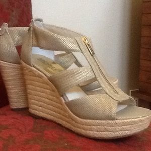 Gold Michael Kors Wedges