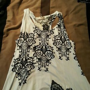 Black and white tunic