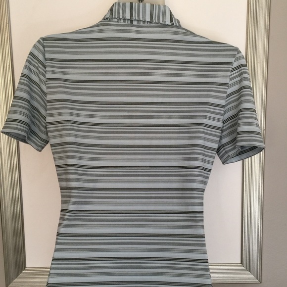 Vintage Parallel basics button stripe retro top - Picture 3 of 3