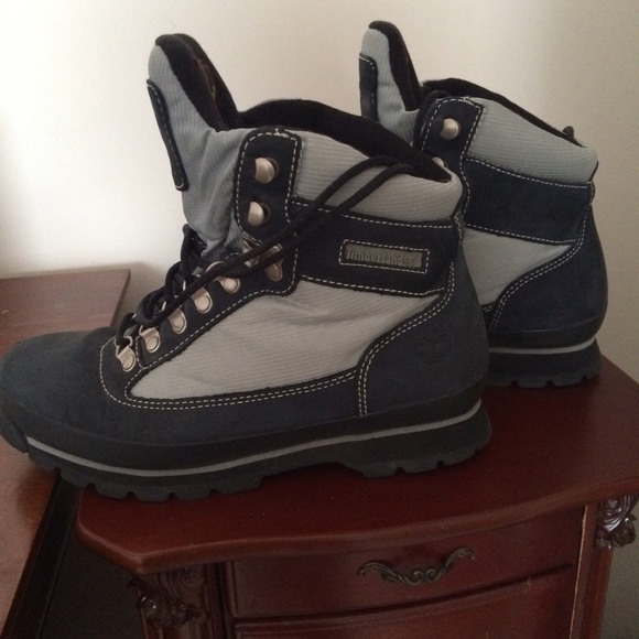 Navy/Light Blue Timberlands