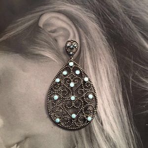 Turquoise earings silver