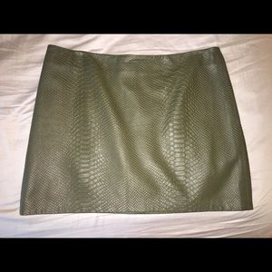 Alice and Olivia Leather Skirt