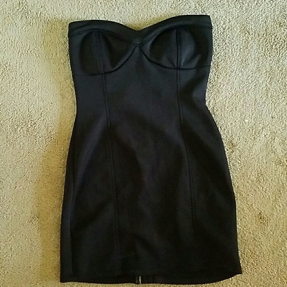 Little black strapless dress