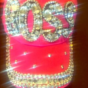 Pink Boss Rhinestone Baseball Hat
